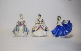 Royal Doulton Figurines ( 3 ) In Total. Comprises 1/ Elaine. HN2791. Designer M.