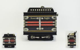 Rosetti Rambler 10 Button Accordion. c.Early 20th Century. With Original Lidded Box.