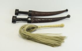 Two Ottoman Turkish Khanjar Daggers With Scabbards, Looks To Have Been Made For The Tourist Market,