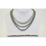 A Collection of Vintage and Antique Albert, Necklaces and Bracelet.