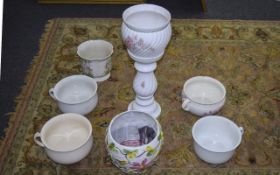 Mixed Lot of Ceramic Plant Pots, Potties and Jardinieres,