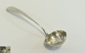 19thC Austrian Silver Ladle Plain Form, Hallmarked For Prague 1847 .