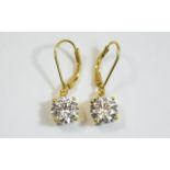 Swarovski Zirconia Solitaire Drop Earrin