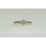 18ct Yellow and White Gold Set Diamond C