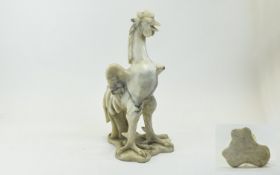 Italian 19thC Marble Sculpture Impressiv