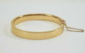 Victorian 15ct Rose Gold Hinged Bangle w