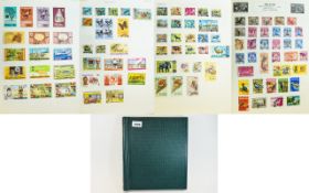 Green spring back Senator stamp album fi