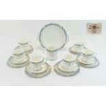 Royal Albert Fine Bone China ( 20 ) Piece Tea Service ' Orient ' Pattern No 5799.