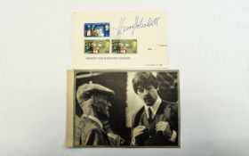 Steptoe and Son - Autographs on Separate Pages - Wilfred Brambell & Harry. H. Corbett.
