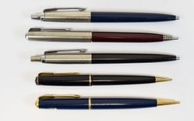 A Good Collection of Parker Ballpoint Pen and Propelling Pencils. c.