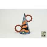 Lorna Bailey Signed Ltd Edition Artware - Conical Shaped Stars and Stripes Sugar Shaker No 248 of