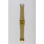 Omega De-Ville 10ct Gold Plated Gents Quartz Wrist Watch with Integral Omega 10ct Gold Plated