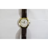 Rotary - Good Quality 18ct Gold Plated Stylish Datejust Gents Wrist Watch. No.
