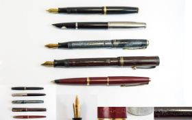 A Collection of Vintage Fountain Pens ( 5 ) In Total.