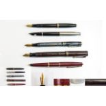 A Collection of Vintage Fountain Pens ( 5 ) In Total.