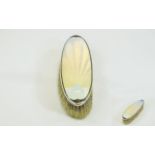 Art Deco Silver & Guilloche Enamel Brush Graduating Pastel Colouration, Charles S Green & Co Ltd,