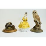 Royal Doulton Figurines. Comprises 1/ Coralie HN2307. Designer M. Davies. Issued 1964 - 1988.