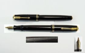 Parker Vacumatic Double Jewell Vintage Fountain Pen. 14ct Gold Nib - Arrow, Pat No 318982.