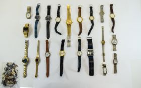 Mixed Lot Of Approx 40 Wrist Watches Sold As Spares/Repairs A/F