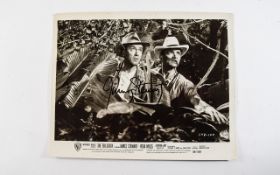 James Stewart - Autograph on 10 x 8 Photo.