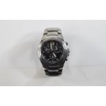 Citizen Eco Drive Wr 10 Bar Stainless Steel Chronograph Wrist Watch. N C652 S03359 KA.