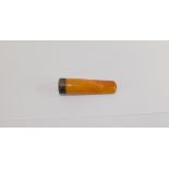 Antique Silver Set Amber Cigarette Holder.