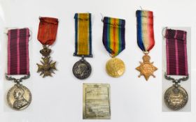 Collection of Military 1st and 2nd World War Medals.