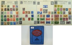 Well presented and illustrated Victory stamp album. Strength throughout including early GB.