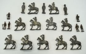Bag Of Lead Soldiers & Figures Some On Horses