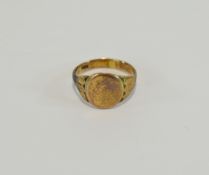 Gents 9 Carat Gold Signet Ring Hallmarked 5 grammes