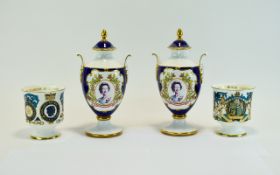 Collection of Coronation and Jubilee Porcelain Four items in total,