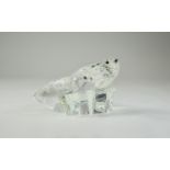 Swarovski S.C.S Annual Edition 1991 Crystal Figure ' Save Me ' The Seals.