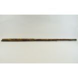 20th Century Cane Perch Rod, 3 pieces with brass fitments.