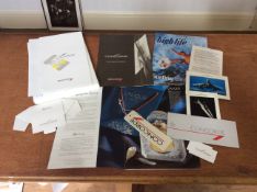 Concorde British Airways Interest Mixed Memorabilia Comprising Magazines, Menu, Boarding Pass,