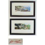 Geoff Butterworth Pair of Pencil Signed Numbered and Ltd Edition Colour Prints.