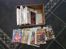 Large Box Containing A Quantity Of Comics And Magazines To Include DC Superman, Superboy,