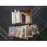 Large Box Containing A Quantity Of Comics And Magazines To Include DC Superman, Superboy,