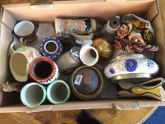 Box of Assorted Pottery