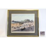 Tom Dodson Pencil Signed Ltd Edition Colour Print ' Victoria Pier ' Blackpool.