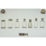 A Good Collection of Late 19th Century and Early 20th Century - Assorted Silver Topped and Glass