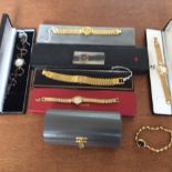 Collection Of 7 Boxed Watches To Include Raymond Weil, Dumai, Geneva 24ct Gold Over Silver Watch,