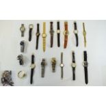 Mixed Lot Of Approx 40 Wrist Watches Sold As Spares/Repairs A/F