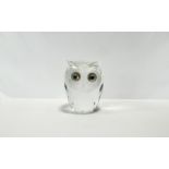 Swarovski Cut Crystal Figure ' Large Barn Owl ' Woodlands Friends Collection,