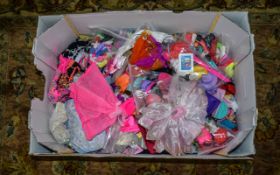 Barbie/Sindy Interest Large Box Of Vintage Clothing, Shoes,