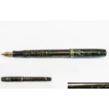 Parker - Top Quality Vacumatic Fountain Pen, Laminated Celluloid Case, Alternating with Pearlescent.