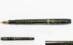 Parker - Top Quality Vacumatic Fountain Pen, Laminated Celluloid Case, Alternating with Pearlescent.