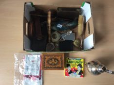 Mixed Lot Of Collectibles To Include A Silver Backed Brush,