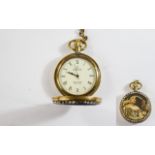 Omega - Top Quality Replica 1882 Stem Wind Full Hunter Pocket Watch with Very Ornate Metal Case and