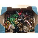 Large Box Of Costume Jewellery >5kg Mostly Beads