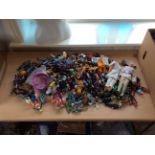 Box Containing A Quantity Of Vintage Figures/Action Figures To Include Star Wars, Thunderbirds,